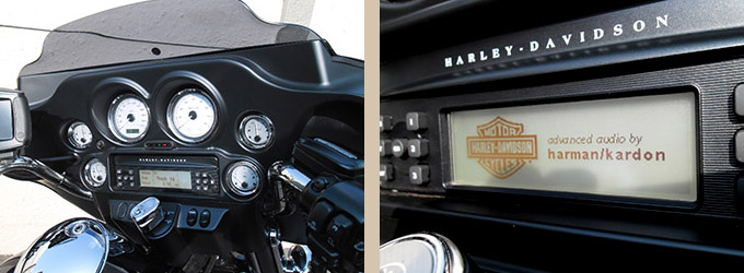 HD streetglide detail radio