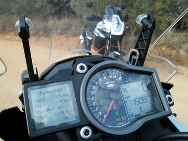 KTM 1190 clocks
