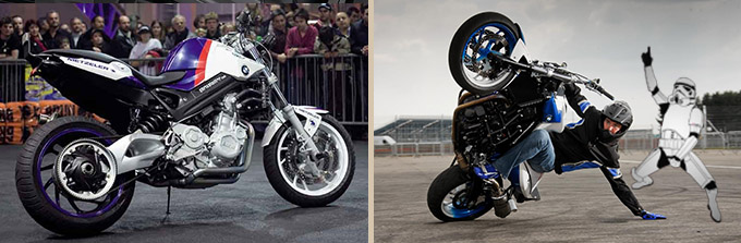 F800R GROUPED STUNT