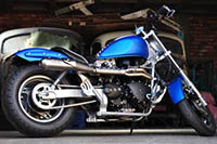 truimph side blue