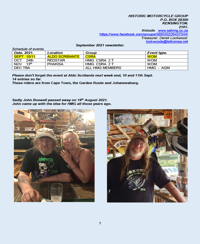 September 2021 newsletter 1